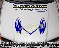 HDA144 Tribal Hood Accent Graphic Decal