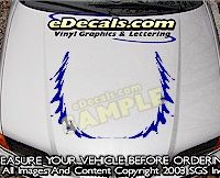 HDA150 Tribal Hood Accent Graphic Decal