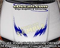 HDA152 Tribal Hood Accent Graphic Decal