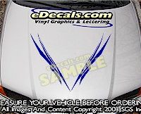 HDA154 Tribal Hood Accent Graphic Decal