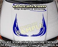 HDA156 Tribal Hood Accent Graphic Decal