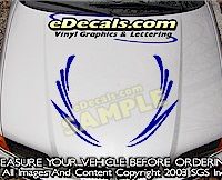 HDA159 Tribal Hood Accent Graphic Decal