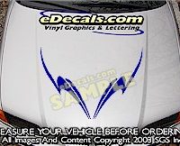 HDA160 Tribal Hood Accent Graphic Decal