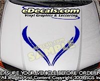 HDA162 Hood Accent Graphic Decal