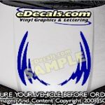 HDA166 Tribal Hood Accent Graphic Decal
