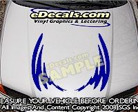 HDA166 Tribal Hood Accent Graphic Decal