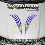 HDA167 Hood Accent Graphic Decal