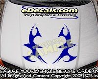 HDA168 Tribal Hood Accent Graphic Decal