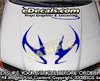 HDA169 Tribal Hood Accent Graphic Decal