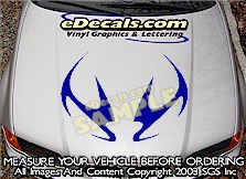 HDA169 Tribal Hood Accent Graphic Decal