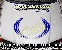 HDA171 Hood Accent Graphic Decal