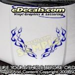 HDA172 Flames Hood Accent Graphic Decal