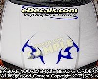 HDA180 Tribal Hood Accent Graphic Decal