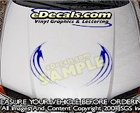 HDA182 Tribal Hood Accent Graphic Decal