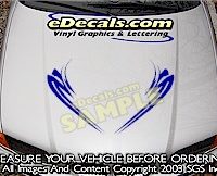 HDA185 Tribal Hood Accent Graphic Decal