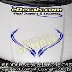 HDA187 Tribal Hood Accent Graphic Decal