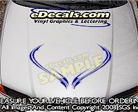 HDA187 Tribal Hood Accent Graphic Decal
