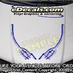 HDA190 Pitchfork Devil Hood Accent Graphic Decal