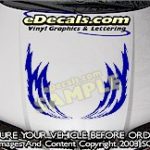 HDA192 Lightning Bolt Hood Accent Graphic Decal