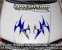 HDA193 Tribal Hood Accent Graphic Decal