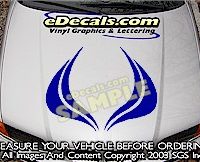 HDA198 Hood Accent Graphic Decal