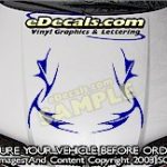 HDA201 Tribal Hood Accent Graphic Decal