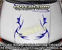 HDA201 Tribal Hood Accent Graphic Decal