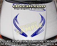 HDA202 Tribal Hood Accent Graphic Decal