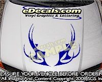 HDA203 Tribal Hood Accent Graphic Decal