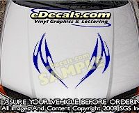HDA204 Tribal Hood Accent Graphic Decal
