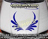 HDA209 Hood Accent Graphic Decal