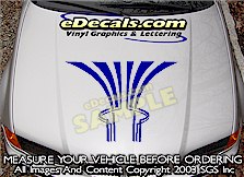 HDA215 Hood Accent Graphic Decal