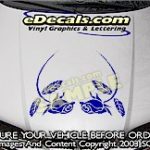HDA220 Roses Flowers Hood Accent Graphic Decal