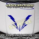 HDA223 Lightning Bolts Hood Accent Graphic Decal