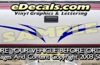 HDA501 Tribal Tailgate Accent Graphic Decal