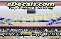 HDA502 Tribal Tailgate Accent Graphic Decal