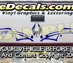 HDA503 Tribal Tailgate Accent Graphic Decal