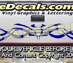 HDA504 Tribal Tailgate Accent Graphic Decal
