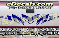 HDA505 Tribal Tailgate Accent Graphic Decal