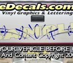 HDA506 Tribal Tailgate Accent Graphic Decal