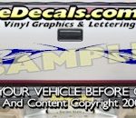 HDA507 Tribal Tailgate Accent Graphic Decal
