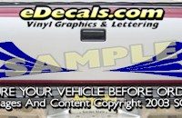 HDA508 Tribal Tailgate Accent Graphic Decal