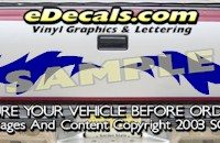 HDA509 Tribal Tailgate Accent Graphic Decal