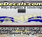 HDA510 Lightning Bolts Tribal Tailgate Accent Graphic Decal