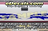 HDA510 Lightning Bolts Tribal Tailgate Accent Graphic Decal