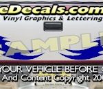 HDA511 Tribal Tailgate Accent Graphic Decal