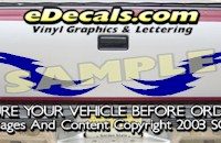 HDA511 Tribal Tailgate Accent Graphic Decal