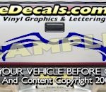 HDA513 Tribal Tailgate Accent Graphic Decal