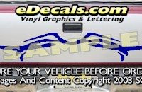HDA513 Tribal Tailgate Accent Graphic Decal