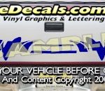 HDA514 Tribal Tailgate Accent Graphic Decal